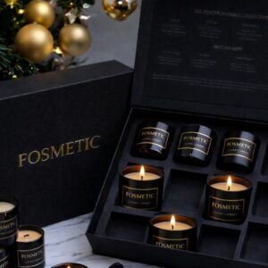 Fosmetic Scented Oud & Amber Candle set